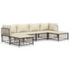 vidaXL Garden Lounge Set Anthracite, Beige