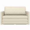 vidaXL Sofa Bed Cream 48.82 x 27.95 x 30.71 in Velvet
