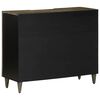 vidaXL Sideboard Black Solid mango wood, engineered wood 35.4x13.0x29.5 in