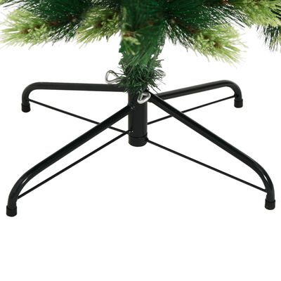 vidaXL Artificial Hinged Christmas Tree with Stand 82.7"