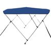vidaXL 3 Bow Bimini Top Blue 72"x70.9"x53.9"