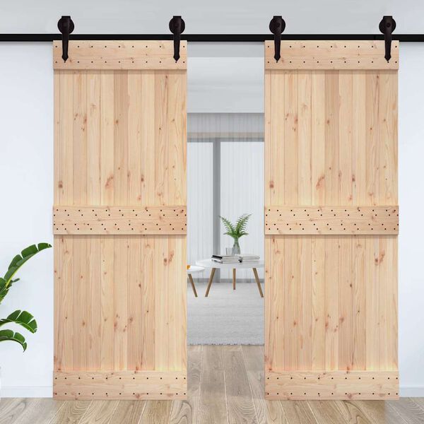 vidaXL Door NARVIK 33.5"x82.7" Solid Wood Pine