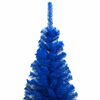 vidaXL Artificial Christmas Tree Blue PVC, steel, plastic 47.2 in