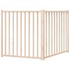 vidaXL Dog Gate Set of 2 Brown Solid Fir Wood 63 in Foldable