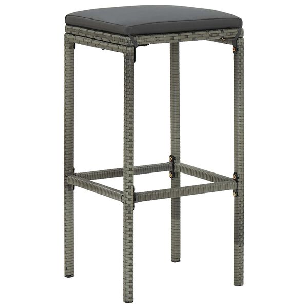 vidaXL Garden Bar Set Grey
