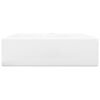 vidaXL Ceramic Bathroom Sink Basin with Faucet Hole White Square