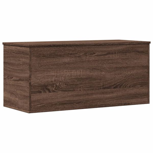 vidaXL Storage Box Brown Oak Engineered Wood Medium Rectangular Modern