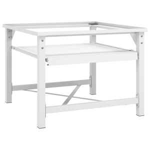 vidaXL Double Washing and Drying Machine Pedestal White