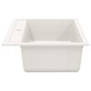 vidaXL Granite Kitchen Sink Single Basin White