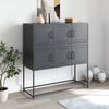 vidaXL Sideboard Anthracite Cold-rolled steel 39.6x15.4x42.1 in