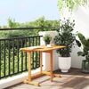 vidaXL Balcony Table Brown Solid Acacia wood Medium Foldable