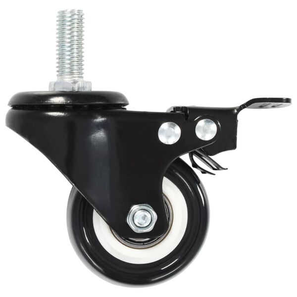 vidaXL Swivel Casters with Brakes 4 pcs 1.97 "