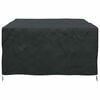 vidaXL Furniture Cover Plain Black 78.74 x 64.96 x 31.50 in 600D