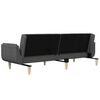 vidaXL Sofa Bed Dark Grey Fabric (100% polyester), Wood, Foam, Plastic