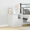 vidaXL Bedside Cabinet 2 pcs White 19.69 x 13.58 x 19.69 in