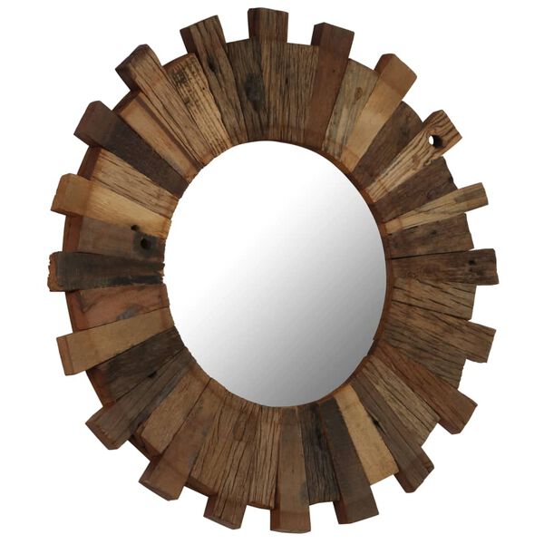 vidaXL Mirror Varies Reclaimed wood Medium Wall mounting Mirror