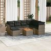 vidaXL Garden Sofa Set Grey