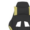 vidaXL Gaming Chair Black and light green