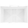 vidaXL Paper Bags 50 pcs with Handles White 26x17x25 cm