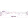 vidaXL Garden Fence with Spear Top Steel 421.3"x31.5" Black
