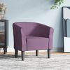 vidaXL Tub Chair Purple 100% polyester, foam, pinewood, plywood, plastic