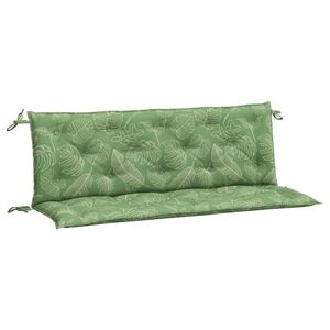 vidaXL Garden Bench Cushion Set of 2 Leaf Pattern