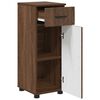 vidaXL Bathroom Furniture Set 3 pcs Brown oak Engineered wood