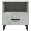 vidaXL Bedside Cabinet Concrete Grey Engineered wood, Metal Standard