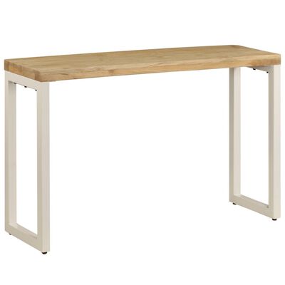 vidaXL Console Table 47.2"x13.8"x29.9" Solid Mango Wood and Steel