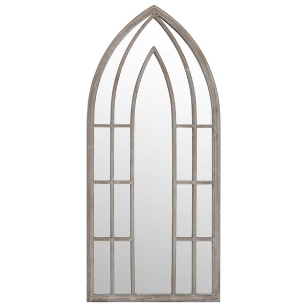 vidaXL Garden Mirror Sand Iron, Glass Medium Decorative Inlays