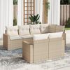 vidaXL Garden Sofa Set Set of 7 Beige