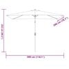 vidaXL Garden Parasol Azure Polyester 118.1x78.7 in Tiltable