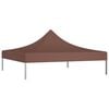 vidaXL Party Tent Roof 9.8'x9.8' Brown 0.9 oz/ft²