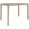 vidaXL Dining Table Natural Wood Solid Acacia Wood 43.3x27.6x29.5 in