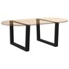 vidaXL Dining Table Leg Black Powder-coated steel