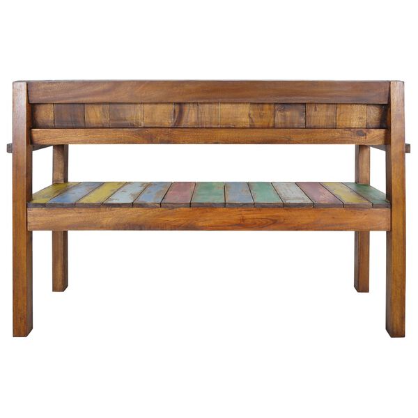 vidaXL Bench Multicolour Solid reclaimed wood (teak, mango, pine, beech)