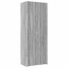 vidaXL Storage Cabinet Grey Sonoma Engineered Wood Tall Storage Cabinet