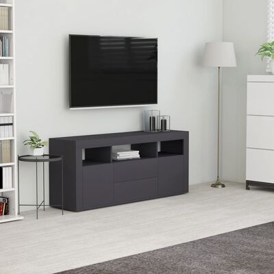 vidaXL TV Cabinet Gray 47.2"x11.8"x19.7" Engineered Wood