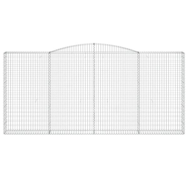 vidaXL Gabion Basket Set of 6 Silver Galvanized Iron Large