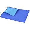 vidaXL Picnic Blanket Blue and Light Blue Polypropylene 39.4x59.1 in