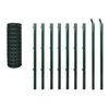 vidaXL Euro Fence Steel 32.8'x4.9' Green