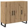 vidaXL Sideboard Artisan Oak 35.43 x 13.39 x 31.50 in Engineered Wood
