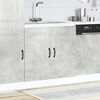 vidaXL Sink Base Cabinet Concrete Grey Engineered Wood Large