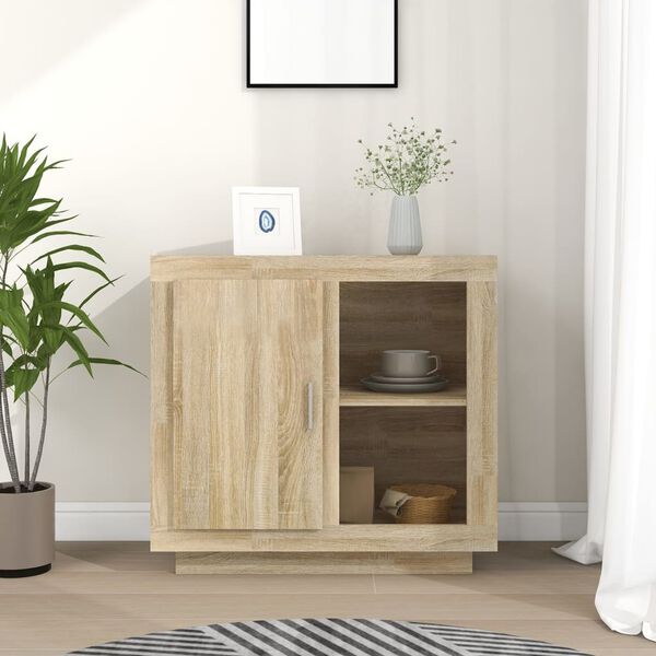 vidaXL Sideboard Sonoma Oak 31.5"x15.7"x29.5"