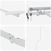 vidaXL Awning Frame White 118.1" x 78.7" Metal