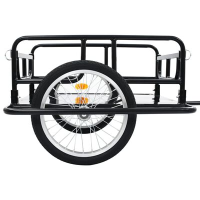 vidaXL Bike Cargo Trailer 51.2"x28.7"x19.7" Steel Black