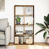 vidaXL Room Divider Bookcase Old wood Engineered wood Medium
