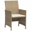 vidaXL Bistro Set Beige