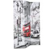 vidaXL Folding Room Divider 47.2x66.9" London Bus Black and White