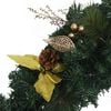 vidaXL Christmas Garland Green and gold PVC 8.9 feet Christmas Garland